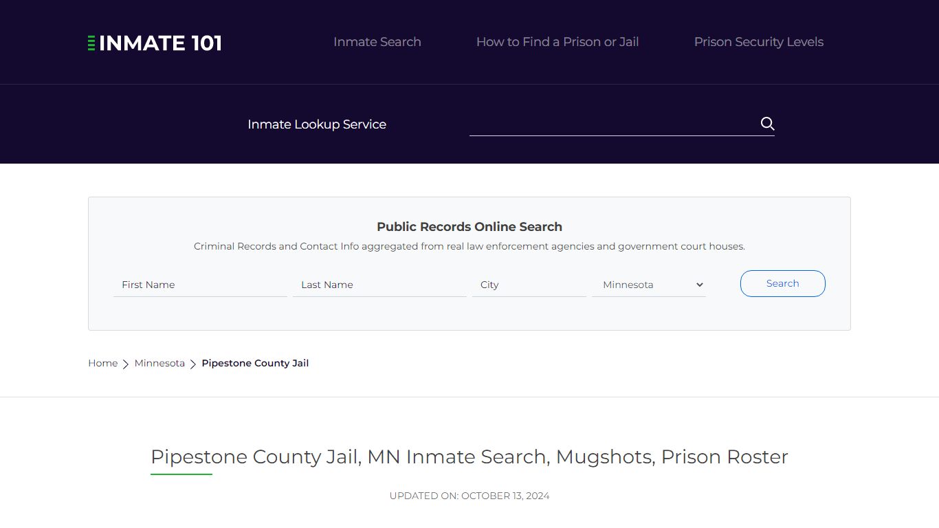 Pipestone County Jail, MN Inmate Search, Mugshots, Prison Roster